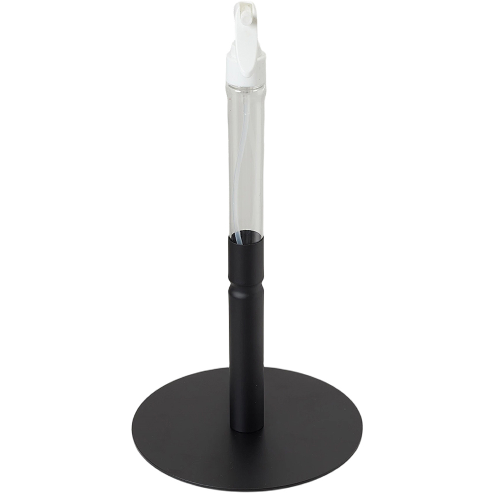 Living and Home 2-in-1 Black Stainless Steel Tissue Roll Holder with Spray Bottle Image 3