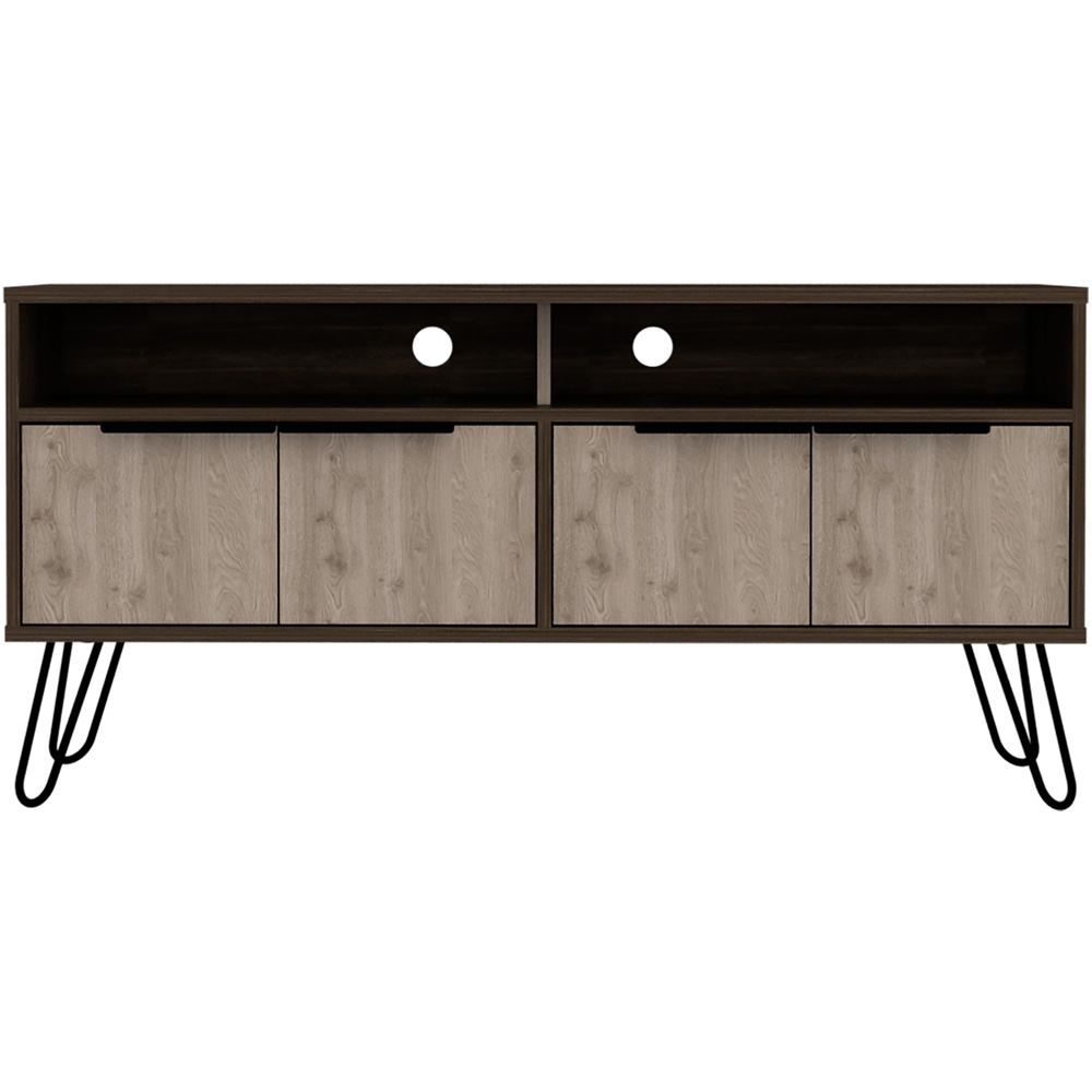 Core Products Nevada 4 Doors Smoke Oak Effect TV Unit Image 3
