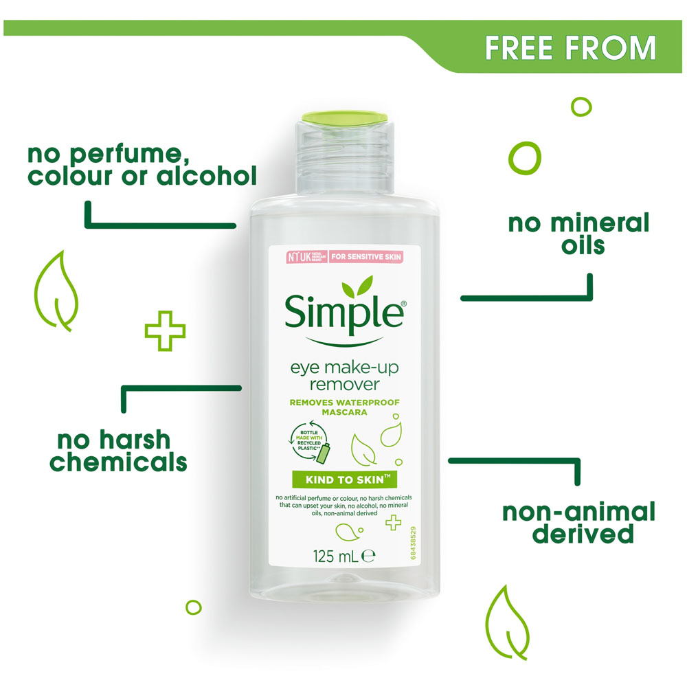 Simple Kind to Eyes Make Up Remover 125ml Image 5