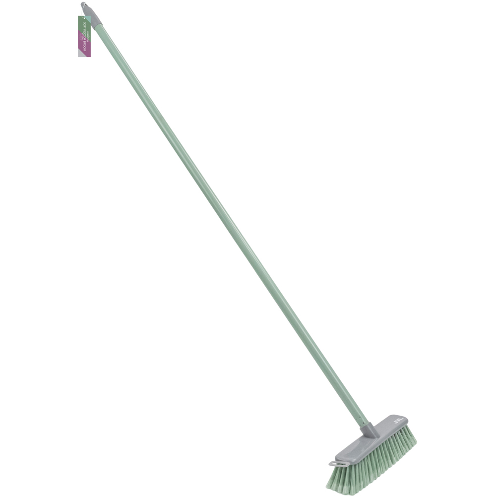 JVL Green Soft Bristle Angled Sweeping Brush Image 4