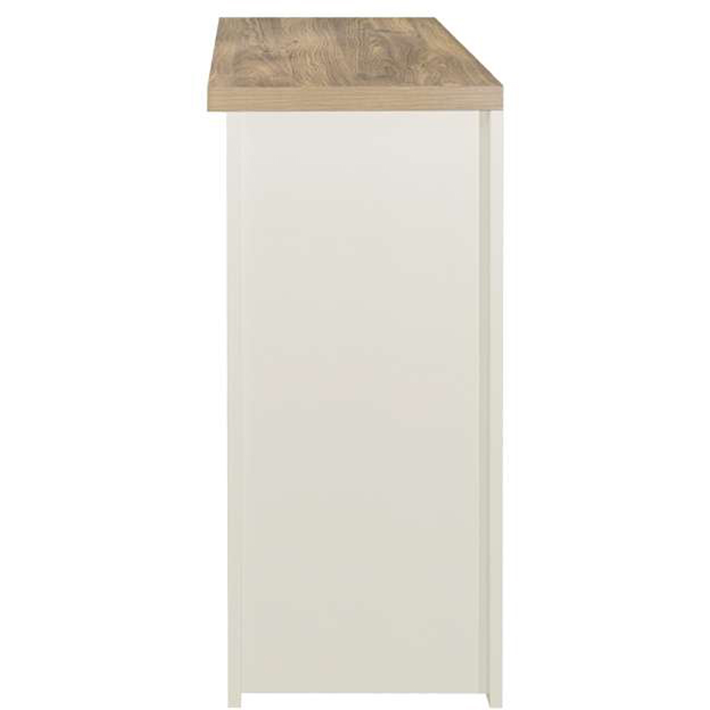 Highgate 2 Drawer Cream and Oak Console Table Image 4