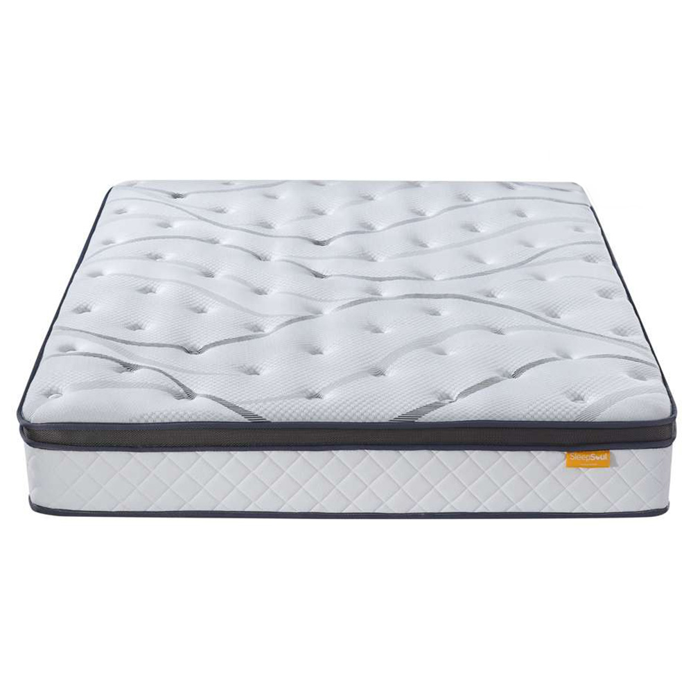 SleepSoul Heaven Double White 1000 Pocket Sprung Cool Gel Foam Mattress Image 1
