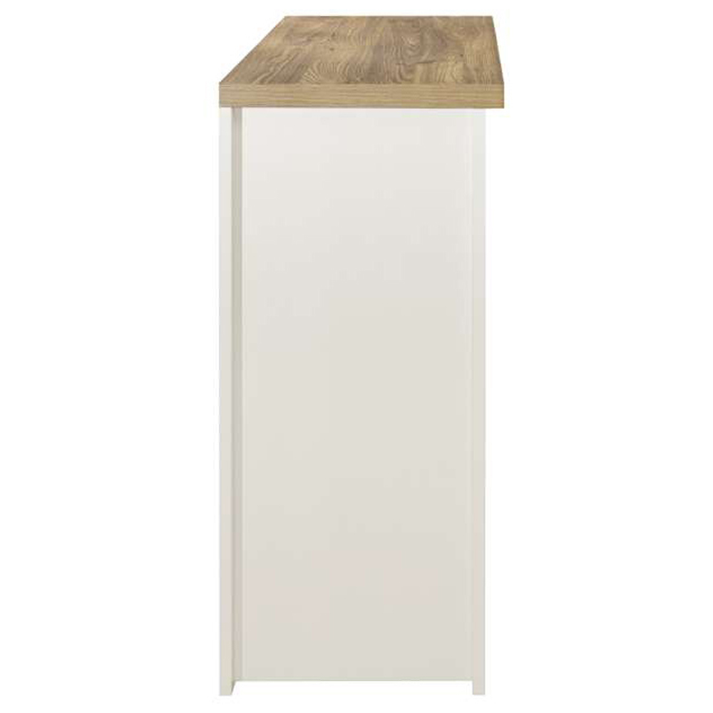 Highgate 2 Door 2 Drawer Cream and Oak Sideboard Image 4