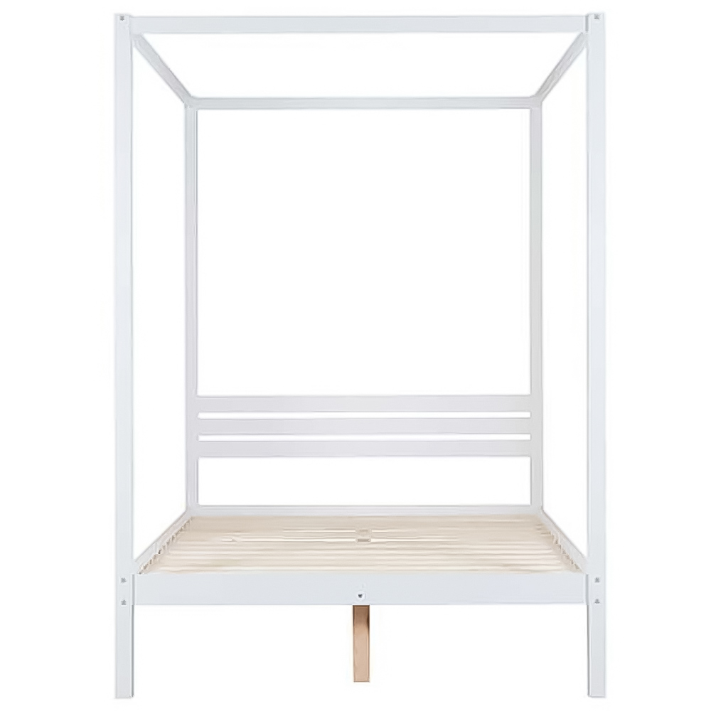 Mercia King Size White Solid Pine 4 Poster Bed Frame Image 3