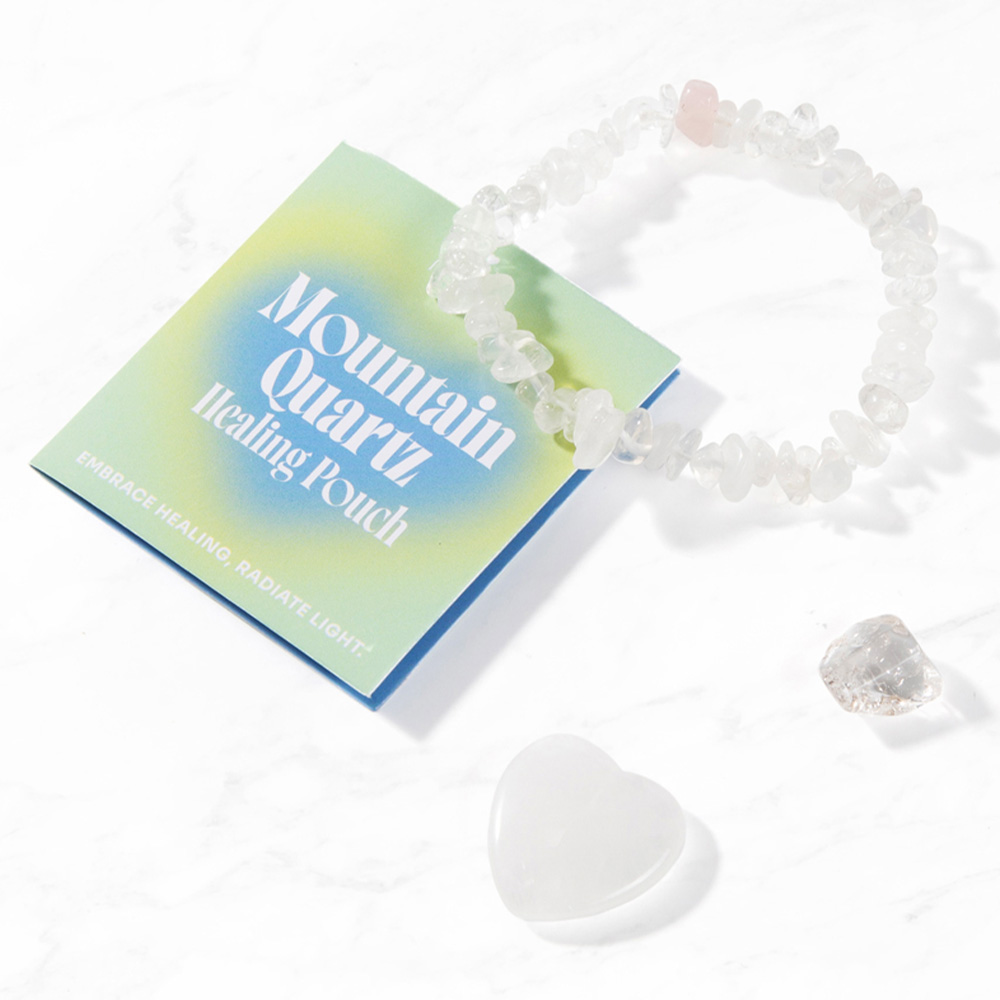 Myga Mountain Quartz Gemstone Bracelet and Crystal Set Image 4