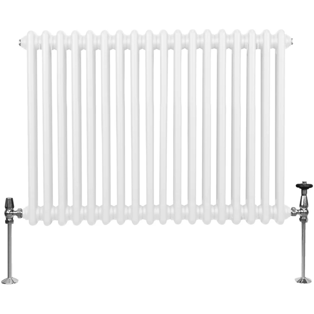 Monster Shop 3499 BTU White Traditional 2 Column Radiator 600 x 832mm Image 1