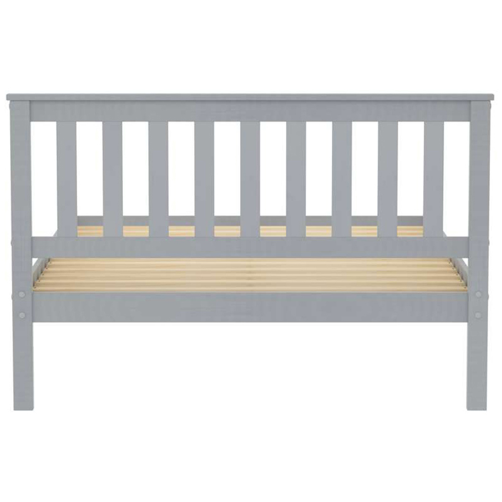 Denver Double Grey Wooden Bed Image 6
