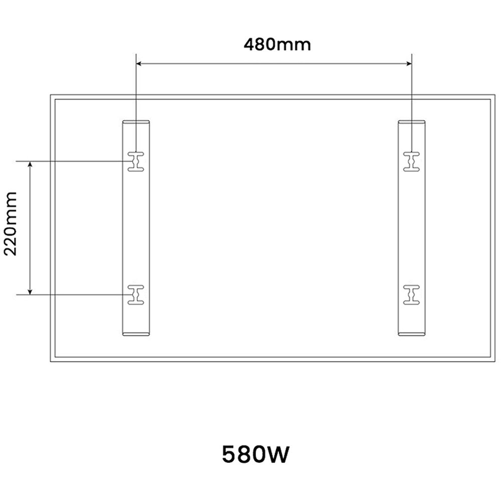 Mirrorstone NXT Gen 580W Infrared Heating Panel 995 x 595mm Image 7