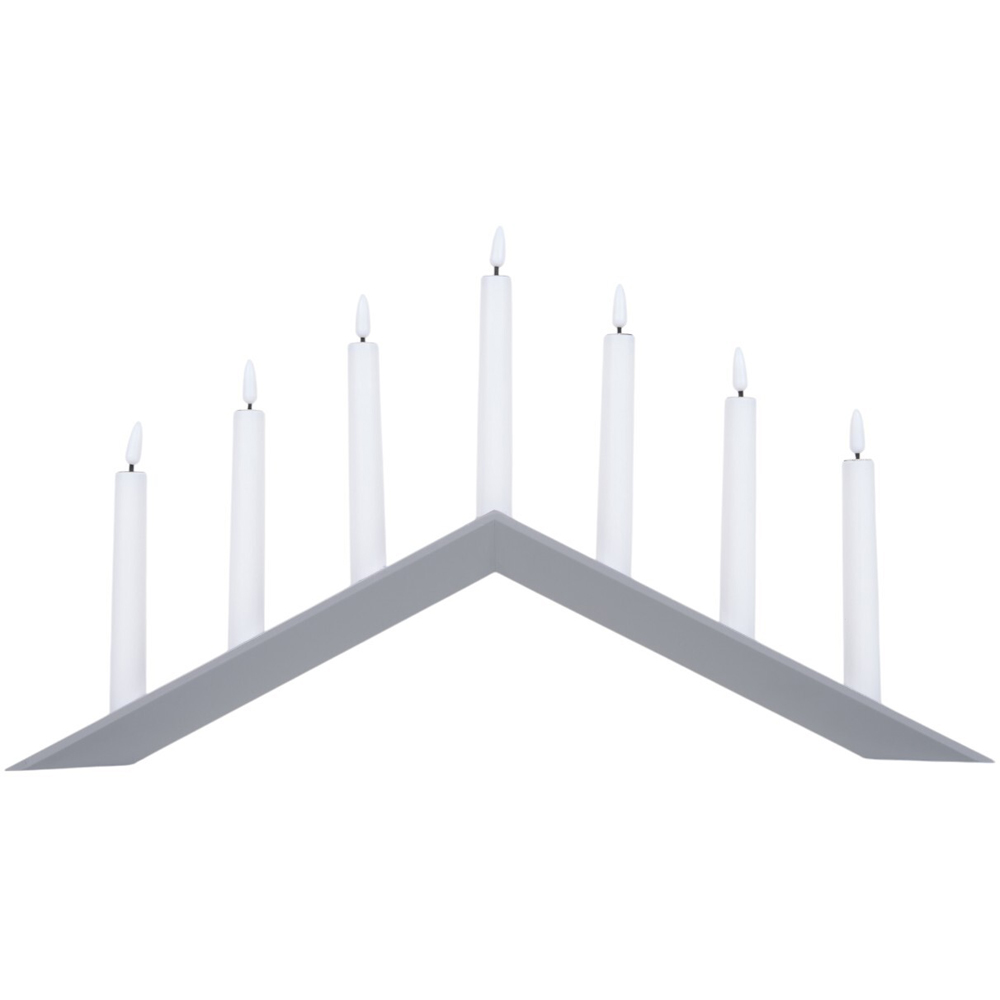 7 LED Candle Bridge Grey Image 2