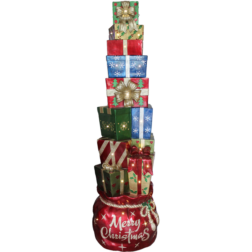 The Christmas Centre Multicolour LED Present Stack Decoration 180cm Image 5