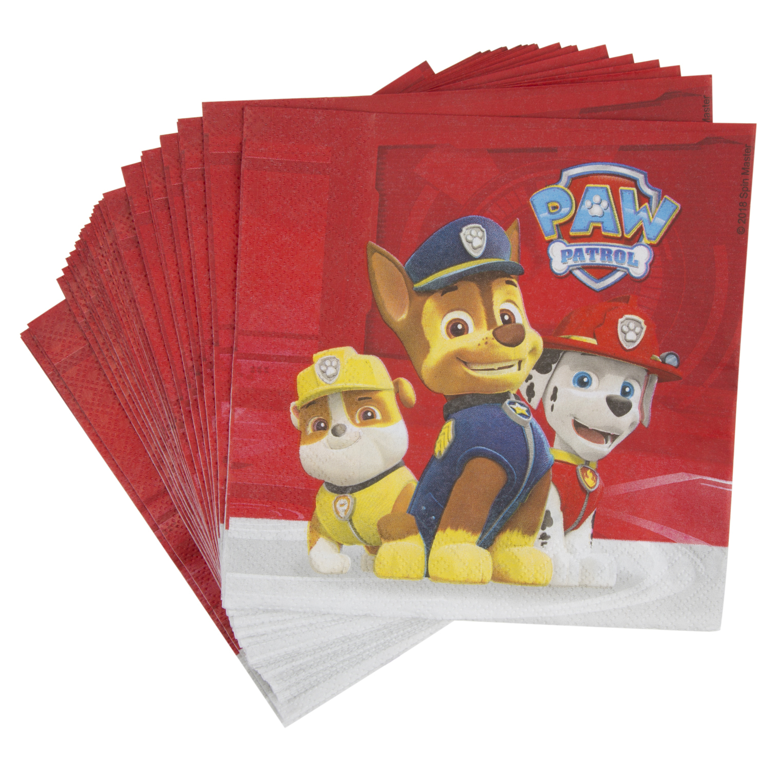 Paw Patrol Party Paper Napkin 20 Pack Image