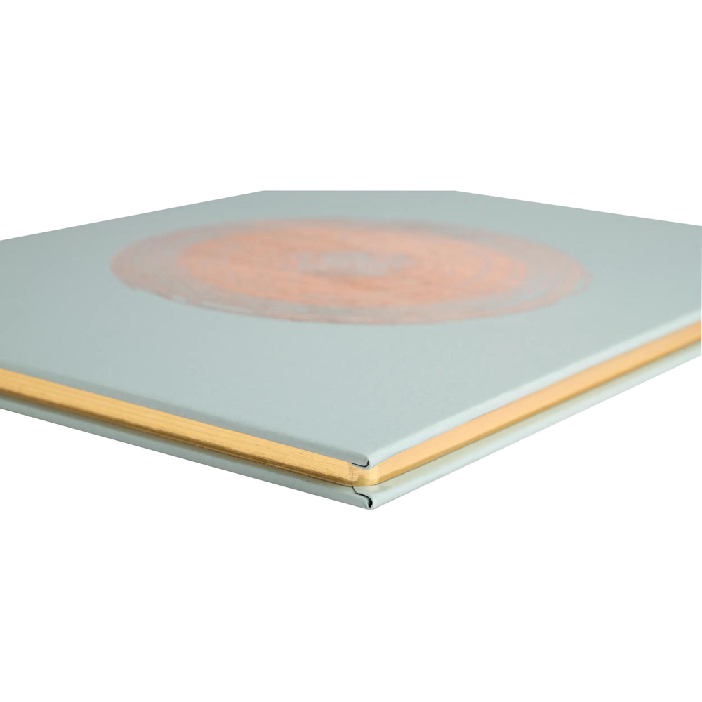 Exacompta Ellipse Green Rose Gold Embossed Guest Book with Gold Edges 100 Pages Image 9