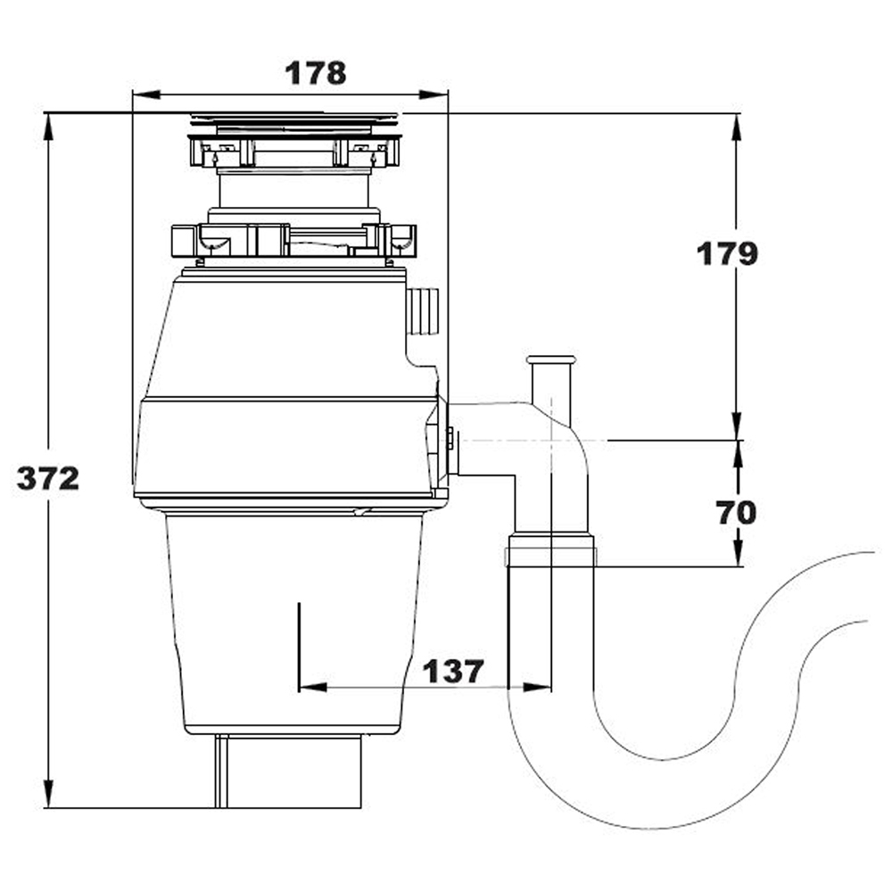 Reginox RD 60 Waste Disposal Unit Image 3