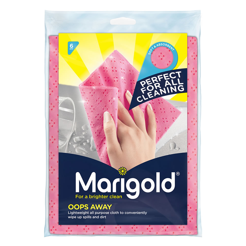 Marigold Oops Away All Purpose Cloths 6 pack Image 1