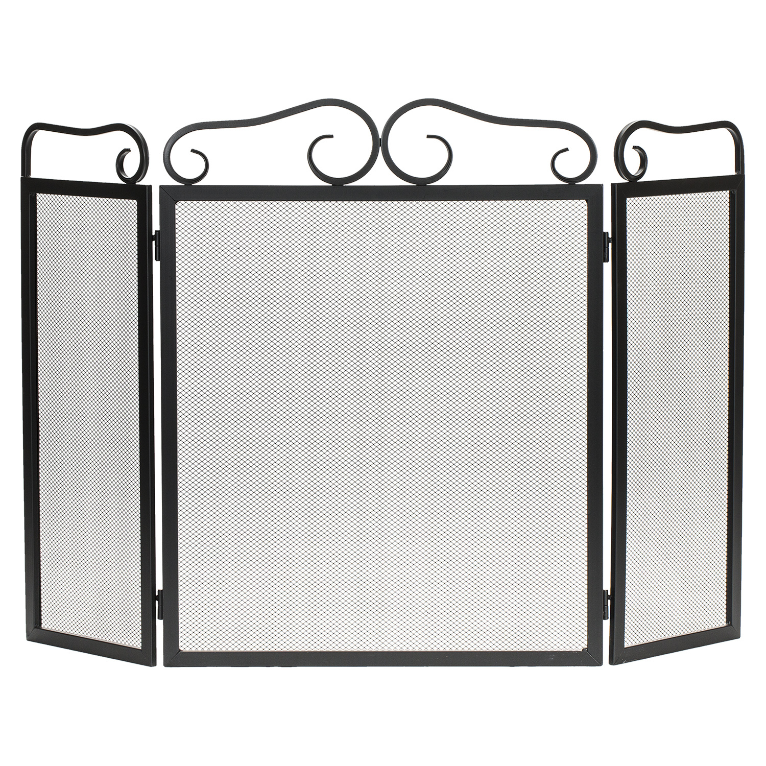 Open Hearth Three Panel Folding Fire Screen Image