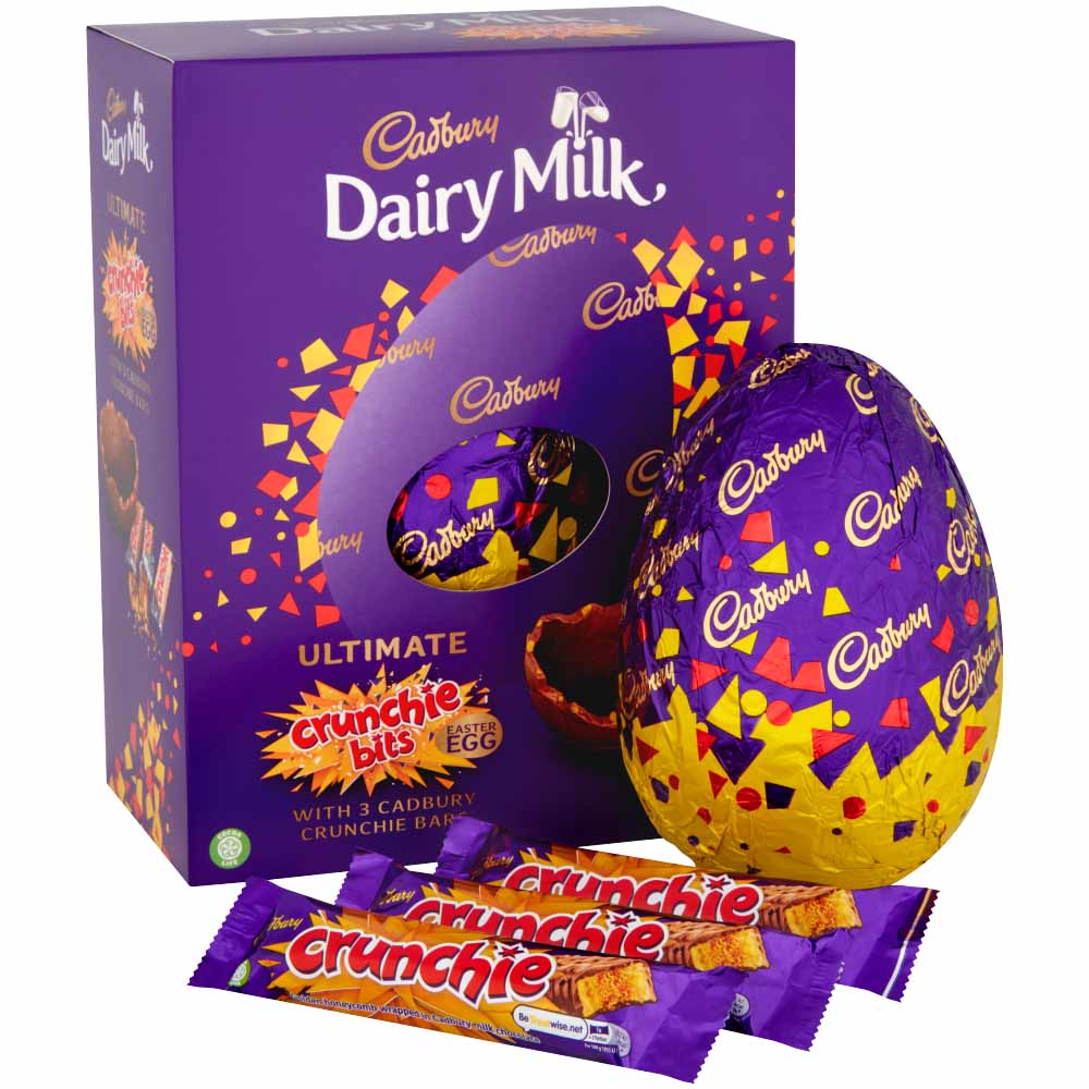 Cadbury Milk Chocolate Ultimate Crunchie Bits East Easter Egg and Crunchie Bars 540g Image 3