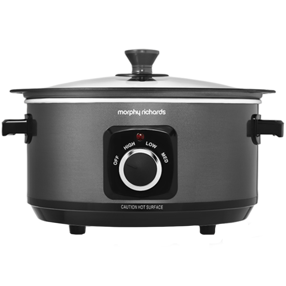 Morphy Richards 638200 Sear and Stew Black 3.5L Slow Cooker Image 1