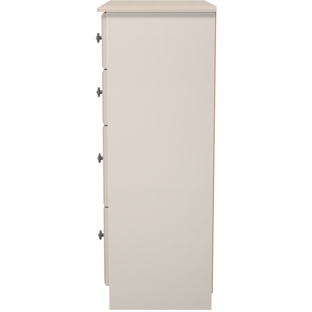 Crowndale Pembroke 4 Drawer Kashmir Ash Deep Chest of Drawers Ready Assembled Image 4