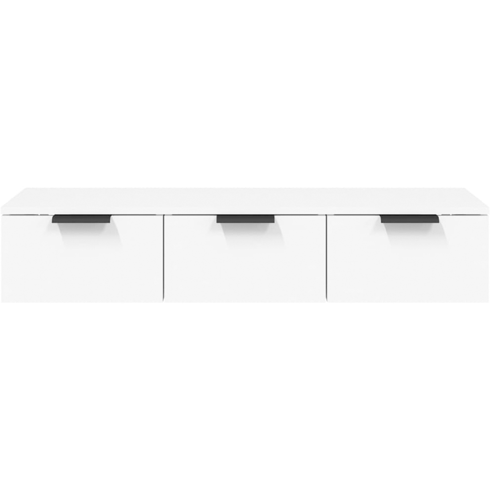 vidaXL 3 Drawer White Wall Cabinet Image 3