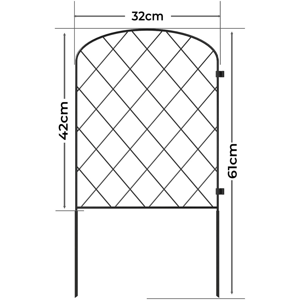 Levede Metal Animal Barrier Garden Fence 61 x 32cm 10 Pack Image 9