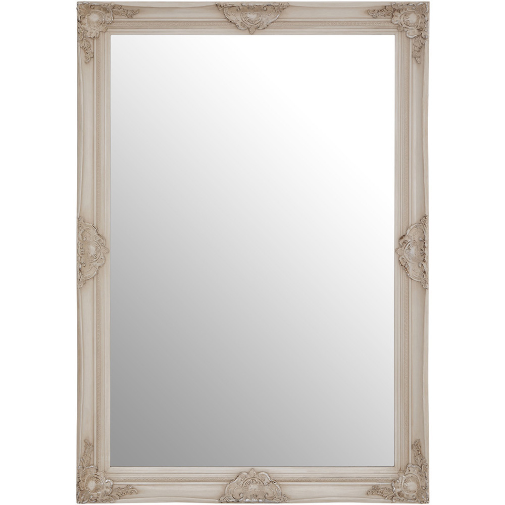 Premier Housewares Antonio White Wall Mirror 74 x 104cm Image 1