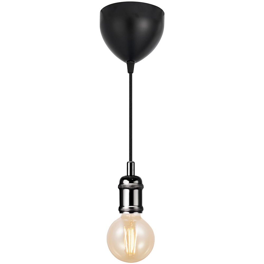 Nordlux Avra 4 inch Black Pendant Light Kit Image 3