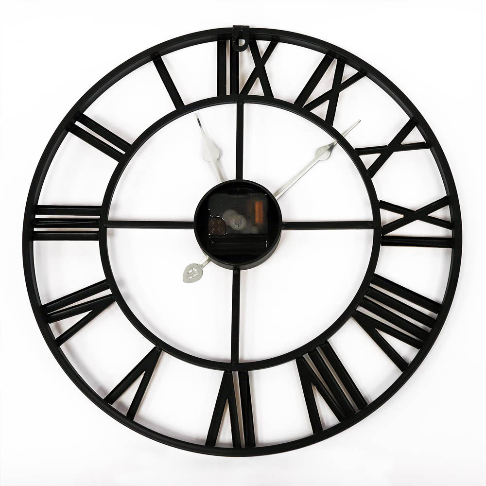WALPLUS Gold and Black Vintage Roman Wall Clock Image 5