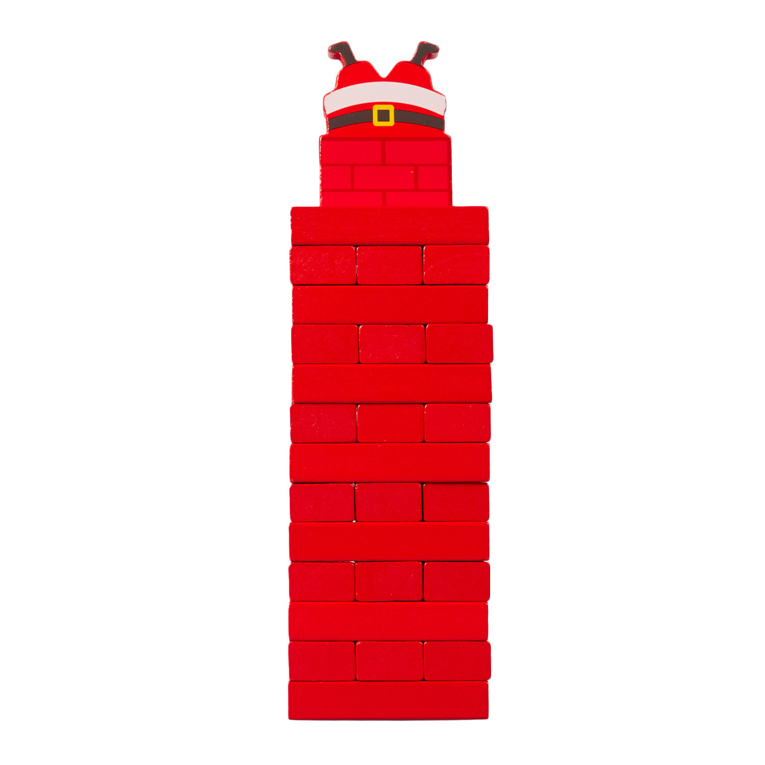 Santa Stacker Topple Tower Game - Red Image 1