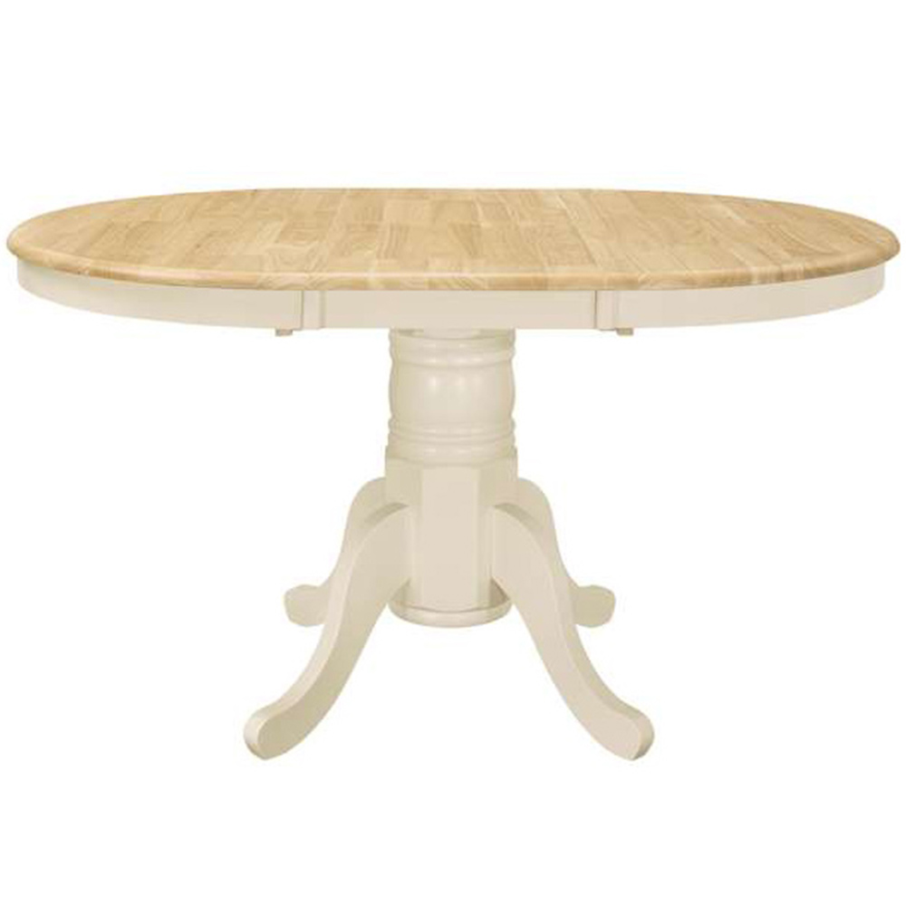 Chatsworth 6 Seater Round Extending Dining Table Oak Image 3