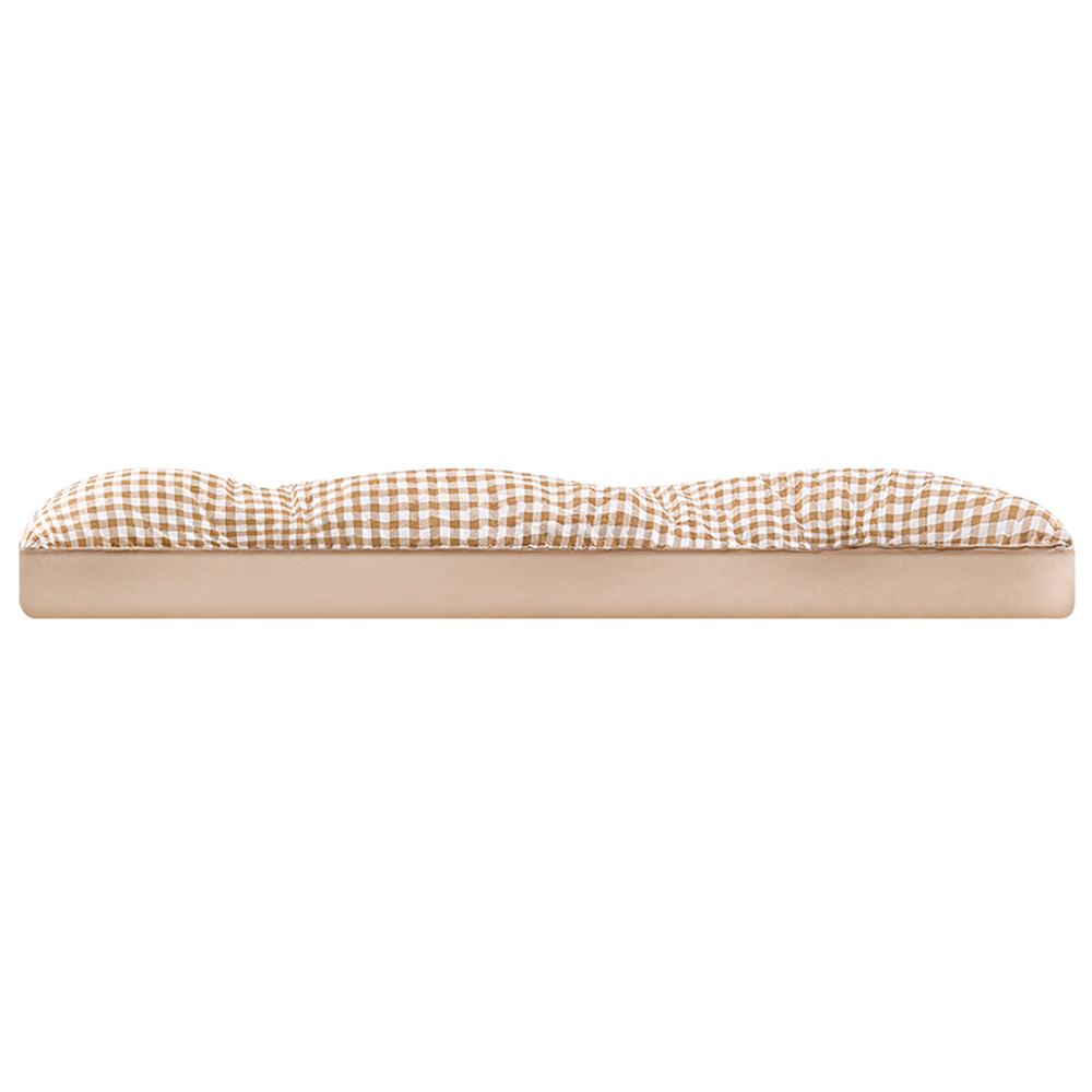 Living and Home Single Light Brown Quilted Mattress Topper Image 3