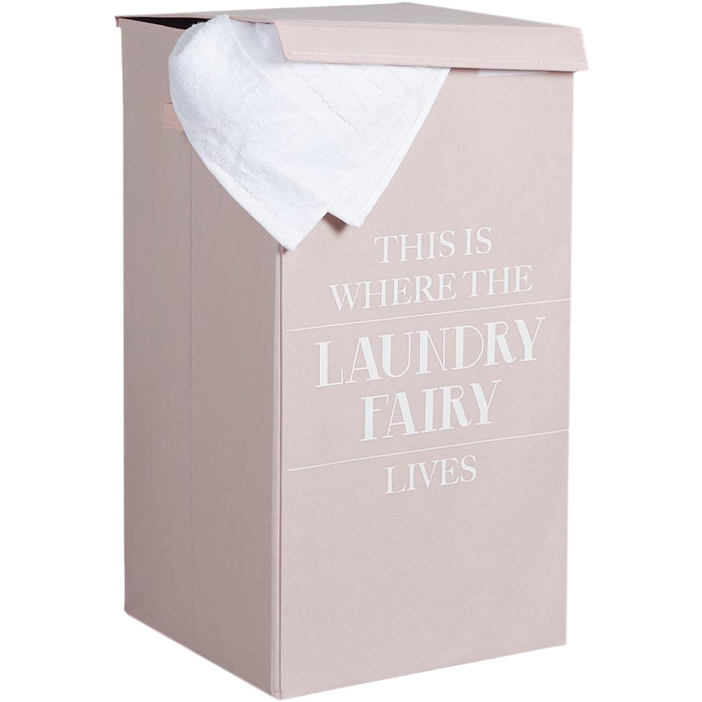 Fairy Slogan Laundry Hamper Image 1