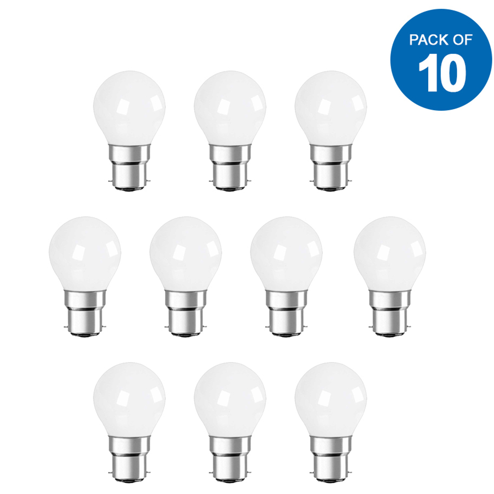 Ener-J 4W LED B22 3000K Golf Lamp 10 Pack Image 6