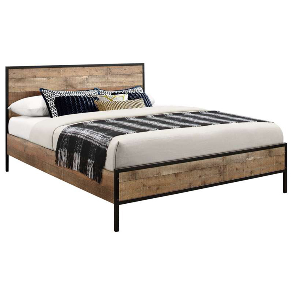Urban Small Double Brown Bed Image 2