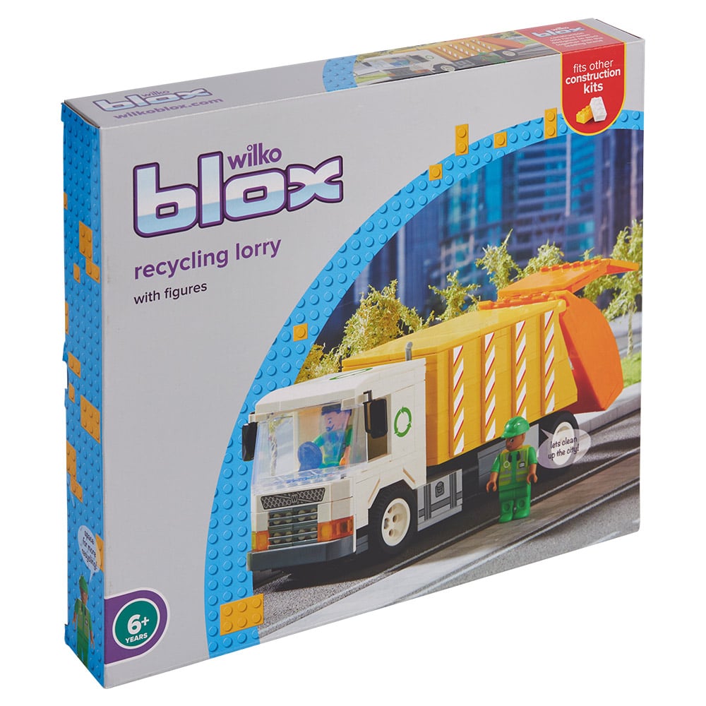 Wilko Blox Dustbin Lorry Large Set Wilko