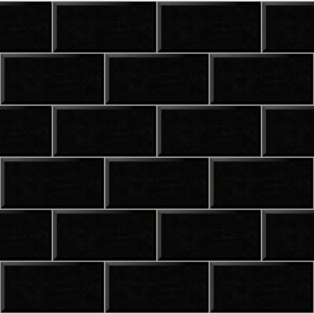 Arthouse Romano Brick Black Wallpaper Image 1