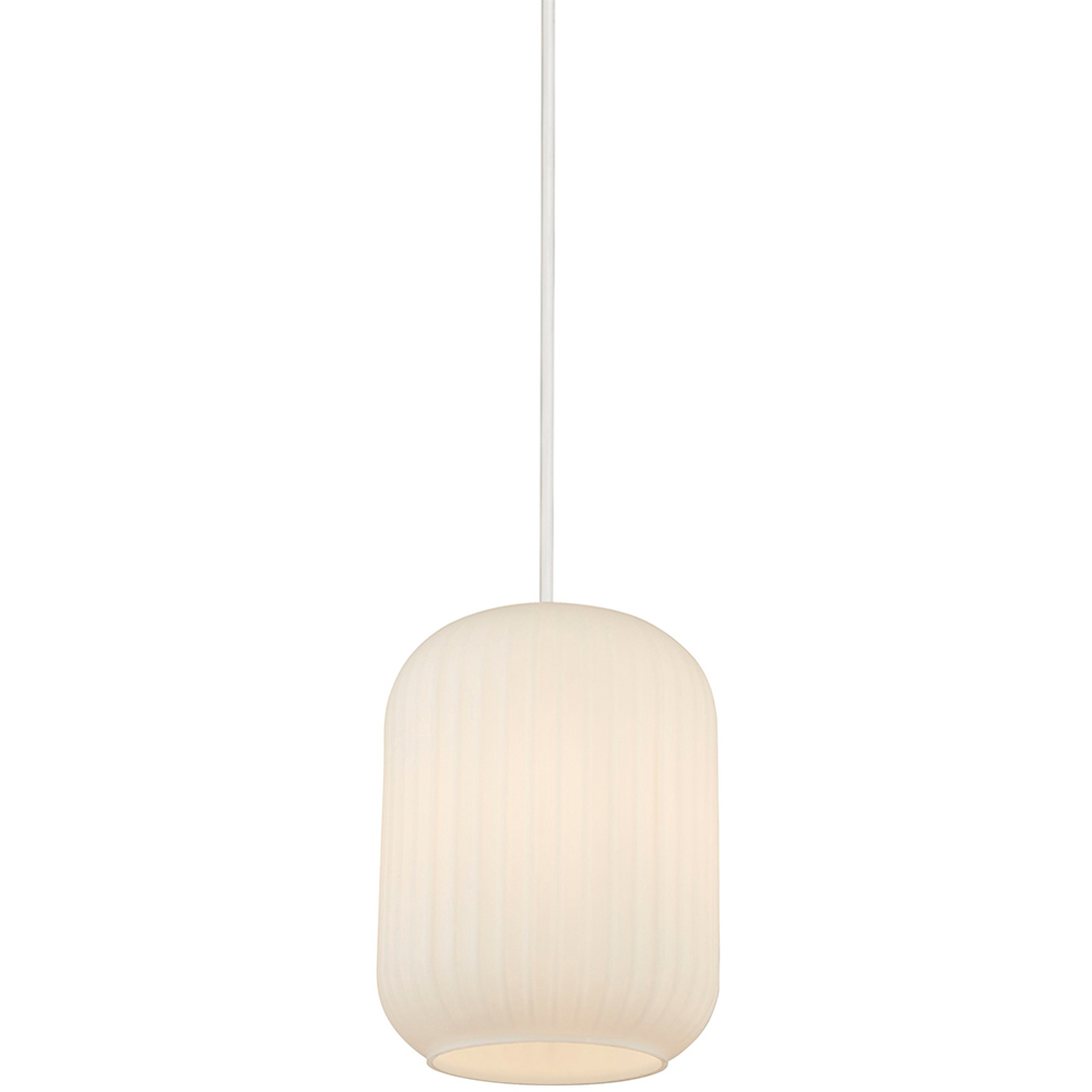 Lighting Collection Matson Frosted White Glass Ceiling Lamp Shade Image 3