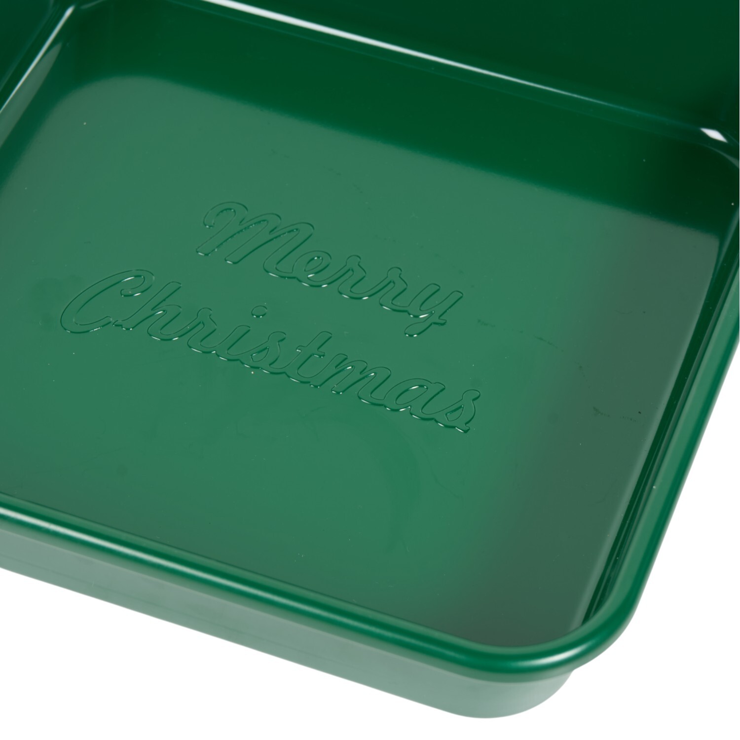 Merry Christmas Square Baking Pan Green Image 4