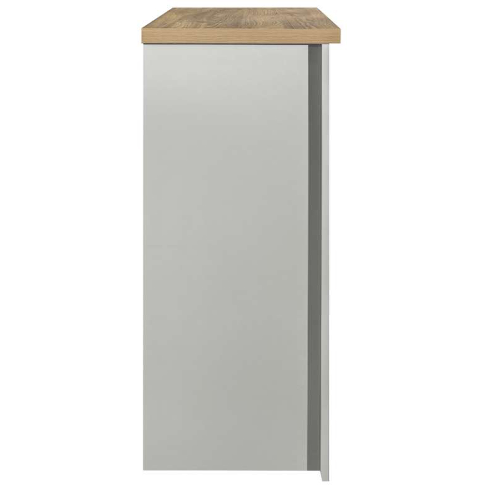 Highgate 4 Drawer Grey and Oak Chest of Drawers Image 3
