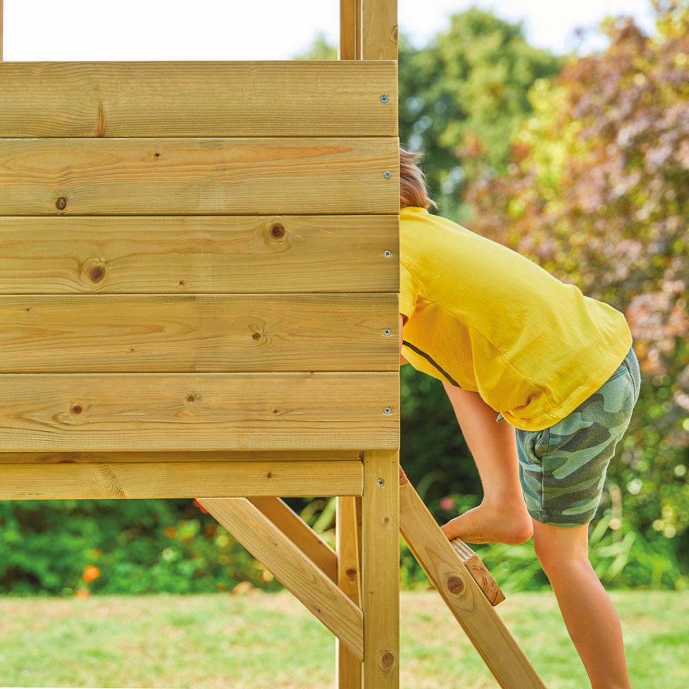 TP Treetops Wooden Tower Playhouse with Toy Image 5