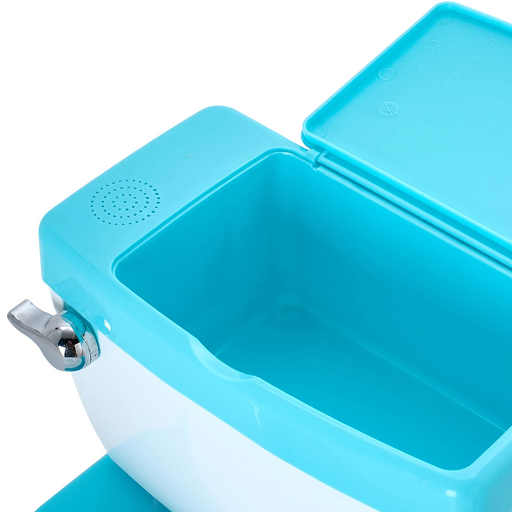 H&O Direct Blue Realistic Baby Potty Training Toilet with Flushing Sound Image 3