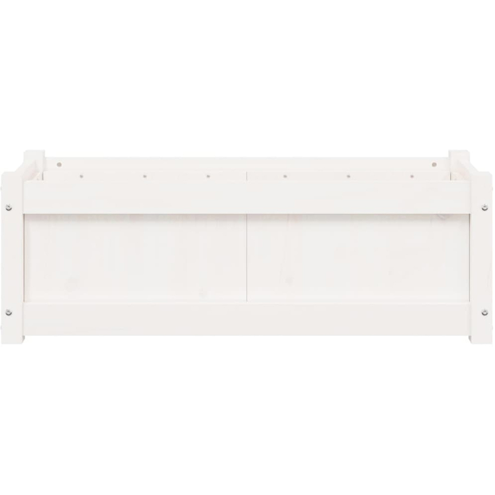 vidaXL White Pine Wood Raised Garden Bed 31 x 90 x 31cm Image 5