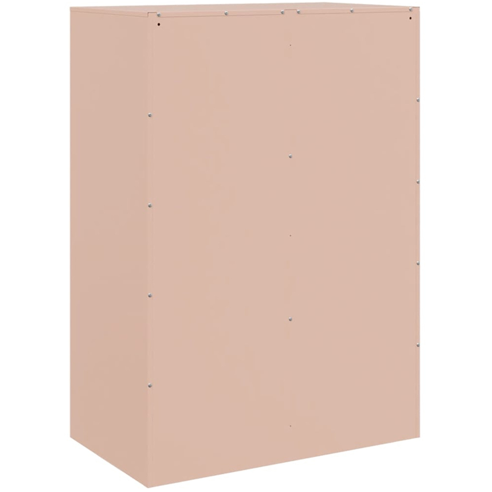 vidaXL 4 Drawer 4 Open Shelf Pink Highboard with Metal Handle Image 7