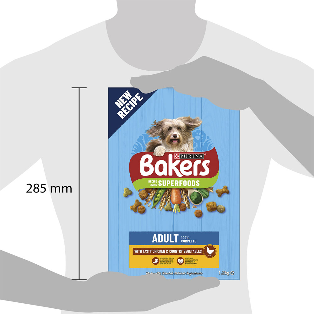 Bakers Chicken and Veg Adult Dry Dog Food 1.2kg   Image 5