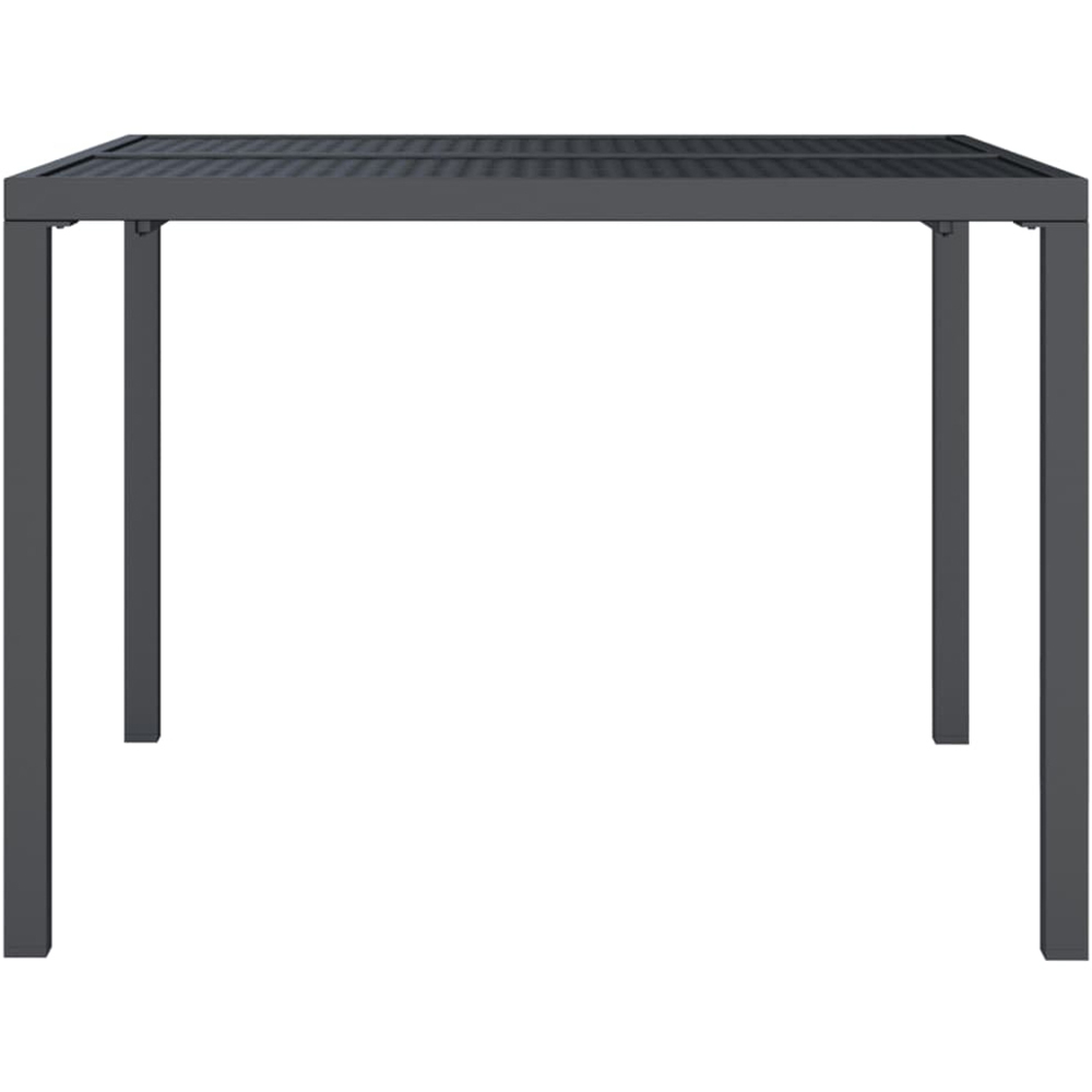 vidaXL 4 Seater Anthracite Powder Coated Steel Mesh Square Garden Table Image 4