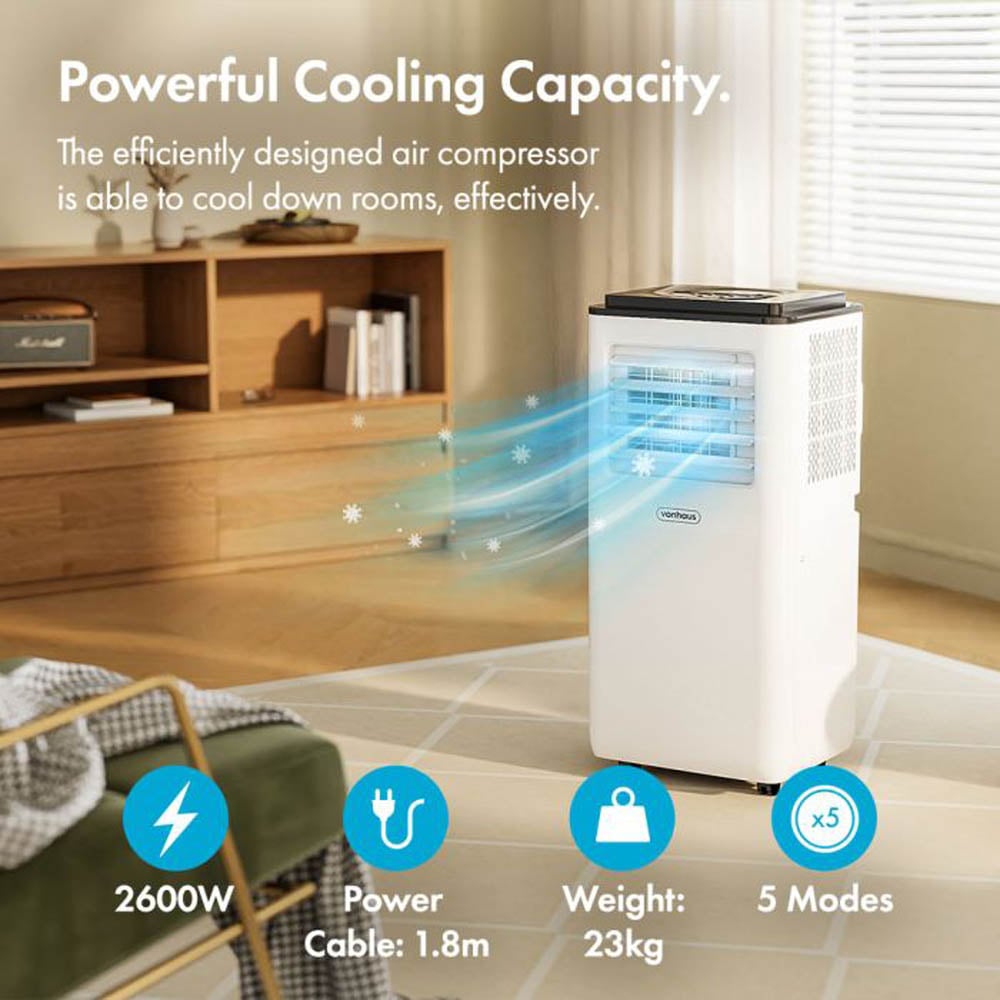 VonHaus 9000BTU White Air Conditioner Image 5