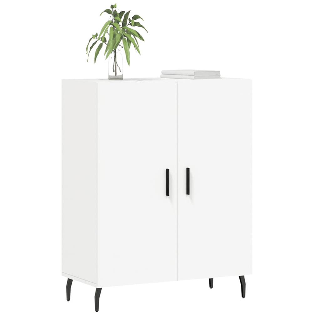 vidaXL 2 Door White Sideboard Image 3