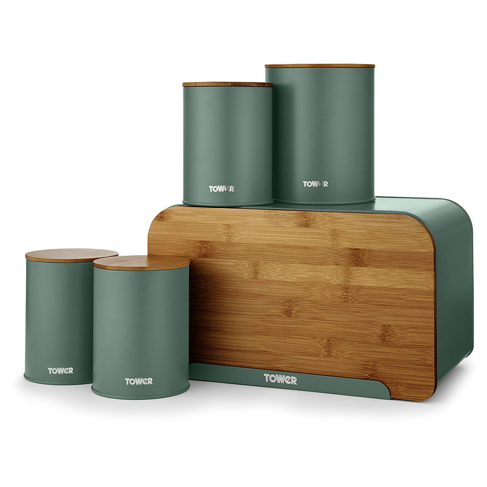 Tower 5 Piece Scandi Green and Natural Set Image 3