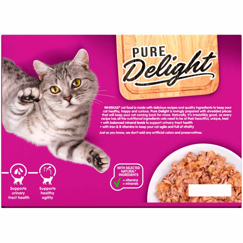Whiskas 7+ Pure Delight Poultry Selection in Jelly  Cat Food 12 x 85g Image 5
