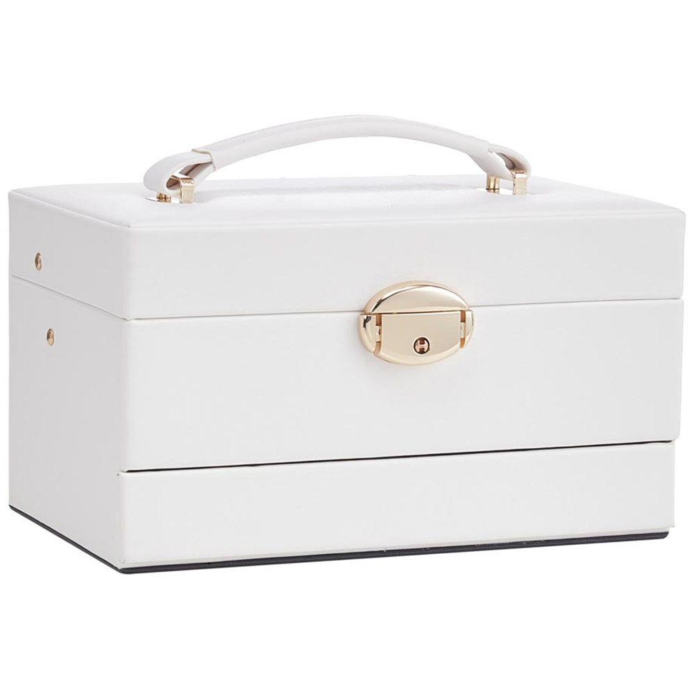 H&O Direct Single Drawer White Jewellery Box Image 1