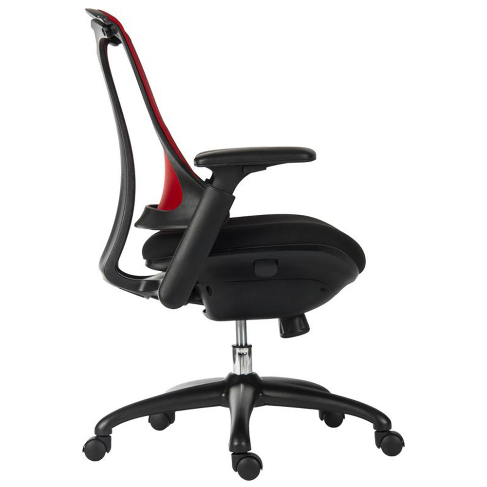 Teknik Rapport Red Mesh Swivel Office Chair Image 6